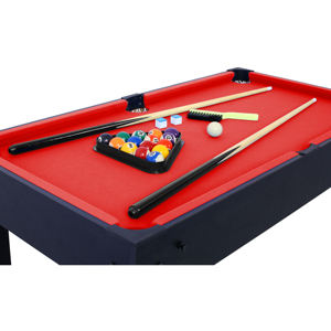 Mesa de Juego Plegable 5 en 1 de Acero con Billar, Hockey de Aire, Fútbol, Ping Pong y Baloncesto - Product Image 4