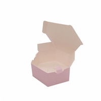 Boîtes de mousse hexagonales uniques créatives et écologiques personnalisées avec logo Boîte d'emballage de gâteau en papier élé