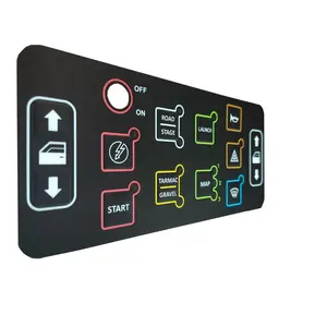 Tactile Touch Screen Label Graphic Overlay Membrane Switch