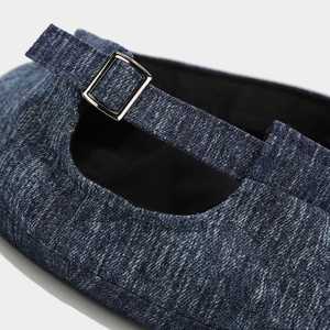 Korean Version Fashion Embroidered Letter Denim <b>Painter</b> Hat Autumn Women Lady Beret Hat - Product Image 5