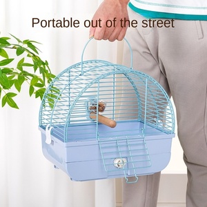 Jaula de Viaje de Lujo para Pájaros, Dorada y Electrochapada, Transportín Metálico Portátil para Loros, Decoración del Hogar, Venta al Por Mayor - Product Image 5