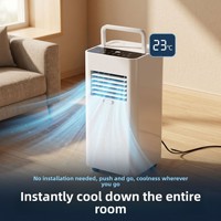 Climatiseur portable sans installation, sans drainage, refroidissement par compresseur, télécommande vocale, déshumidificateur, purificateur d'air