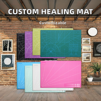 Estera de corte de PVC autocurativa Premium multicolor Tamaños personalizados A0 A1 A2 A3 A4 A5 para costura y curación máxima