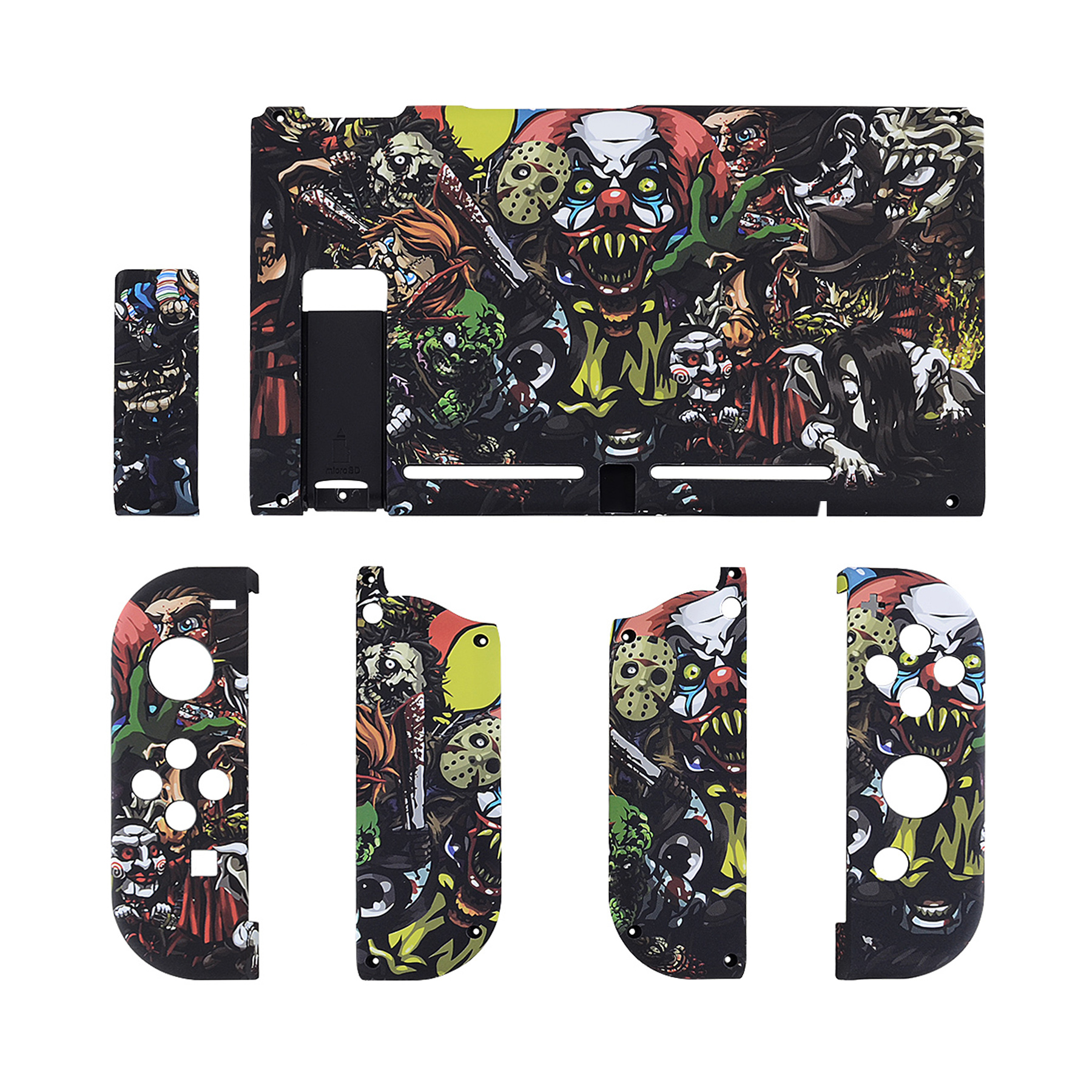 Mix color Soft Touch Scary Party Full Set Shells