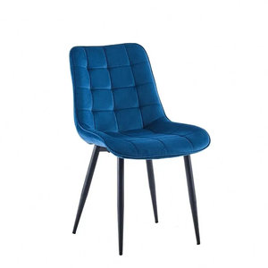 Wholesale Modern Design Fabric Furniture <b>Velvet</b> Upholstered Restaurant <b>Dining</b> <b>Chairs</b> With Metal Legs - Product Image 1