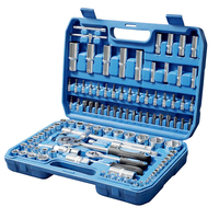 Ensemble d'outils à douilles multifonctionnels automatiques de réparation manuelle 108 pièces