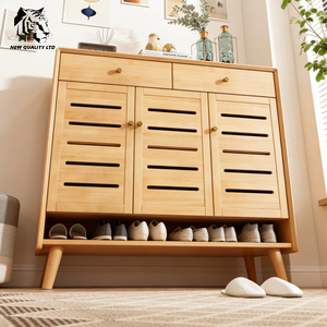 Mueble zapatero de madera para sala de estar, nuevo diseño, estilo moderno, MOQ bajo, personalizable, precio competitivo, suministro directo de fábrica, dropshipping. - Product Image 2