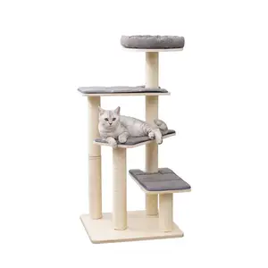 Multi-level Pet Cat Climbing Tree Tower House Condosfor Suppliers Furniture Indoor Cats