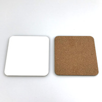 Sous-verres MDF vierges pour Sublimation en Liège et Bois, Ronds et Carrés, Personnalisés en Gros