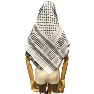 Jemeni tischer Saudi Shemagh Arabischer Schal Männer, Baumwoll stoff Arafat Palä stine nsi scher Keffiyeh Schal, Filistin Schal Kopftuch Palästina Keffiyeh