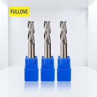 Fraise à trois cannelures en carbure monobloc HRC 65 pour centre d'usinage CNC ODM OEM