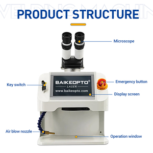 Machine de soudage <span class=keywords><strong>laser</strong></span> pour bijoux 60W, soudeuse <span class=keywords><strong>laser</strong></span> de précision pour bijouterie et <span class=keywords><strong>atelier</strong></span> artisanal - Product Image 3