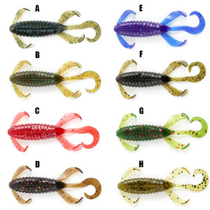 New 8cm 3.3g 6 cái nổi Bug Craw Jig Bionic Mồi câu cá mồi mềm Nhật Bản công thức nước ngọt nước mặn cá vược mềm thu hút tôm - Product Image 2