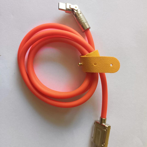 Cordon de transfert en Silicone <span class=keywords><strong>incassable</strong></span> robuste de type C à type C 6A Usb C charge rapide pour câble de données de téléphone - Product Image 1