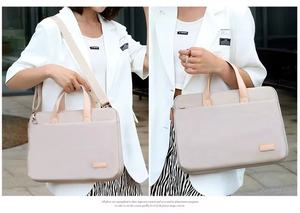 Sac pour ordinateur portable de haute qualité pour femmes, pochette pour souris, pour l'université, le bureau, couleur personnalisée, impression par sublimation, doublure en velours en mousse - Product Image 4