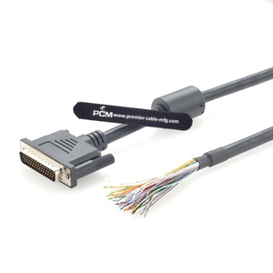 Kabel D-sub HD44 44 Pin Male ke Open End High Density UL20276 28AWG dengan Perlindungan EMI Inti Ferit untuk Otomasi Industri - Product Image 6