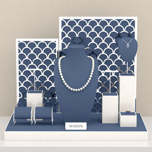 MASON prix bon marché avec bague <span class=keywords><strong>de</strong></span> luxe collier boucles d'oreilles présentoir à bijoux pour vitrine en métal microfibre ensemble <span class=keywords><strong>de</strong></span> présentoirs à bijoux - Product Image 2