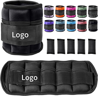 Poids de cheville réglables unisexes en néoprène durable et écologique, multicolores, avec logo personnalisé, pour yoga, marche et course à pied