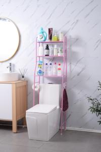 Estante para inodoro de <span class=keywords><strong>3</strong></span> capas, baño de Metal sobre el inodoro, estante de almacenamiento para velero, balcón multifuncional, lavadora, estante para suelo - Product Image 3