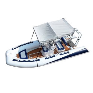 Gommone a chiglia rigida in Hypalon di lusso da 16 piedi, design moderno, con scafo in vetroresina, modello 480 Bateau, prodotto in Cina - Product Image 1