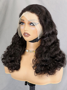 Pelucas <span class=keywords><strong>de</strong></span> <span class=keywords><strong>Cabello</strong></span> Humano con Ondas Sueltas y Encaje Frontal Transparente HD, sin Pegamento, con <span class=keywords><strong>Cabello</strong></span> <span class=keywords><strong>de</strong></span> Bebé - Venta Flash - Mona Hair - Product Image 2