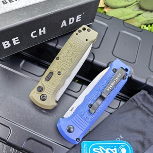 Coltello Pieghevole Stile <span class=keywords><strong>Benchmade</strong></span> 4400 con Lama in Acciaio S30V e Manico in Fibra di Nylon, Chiusura AXIS Lock, Strumento Tattico EDC per Esterni, Disponibile negli USA - Product Image 2