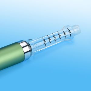 Stylo injecteur métallique réutilisable V3 60 UI avec cartouche de 3 ml, gravure laser colorée écologique, dosement par unité (1 unité) - Product Image 4