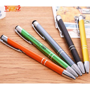 Stylo rétractable en métal Ascent à encre bleue - Product Image 3