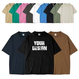 เสื้อยืดผ้าฝ้ายแขนสั้นขนาดใหญ่พิเศษสำหรับทุกเพศเสื้อยืดพิมพ์ลายพัฟโลโก้แบบกำหนดเอง100% โรงงาน - Product Image 1