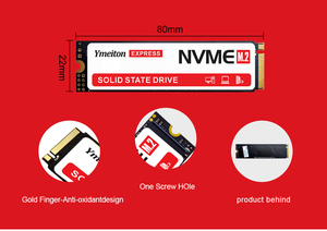 قرص صلب داخلي من نوع M.2 NVMe SSD 2280 من Ymeiton OEM، بلاستيكي عالي السرعة، سرعة قراءة 1800-2500 ميجابايت/ثانية، سرعة كتابة 1200-1700 ميجابايت/ثانية، سعات 256 جيجابايت/512 جيجابايت/1 تيرابايت. - Product Image 4