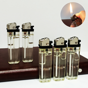 Encendedor de gas de plástico transparente desechable de alta calidad al por mayor, encendedor de rueda de pedernal duradero a precio económico - Product Image 1
