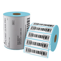 Produsen ukuran kustom kertas Printer variabel Label kode QR merekat sendiri stiker Label termal