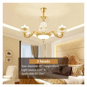 <span class=keywords><strong>Lustre</strong></span> Lumineux, <span class=keywords><strong>Lustre</strong></span> Européen en Cristal pour Villa, Hall, Salle à Manger Moderne, Chambre à Coucher, <span class=keywords><strong>Lustre</strong></span> en Jade Naturel (6 Têtes) - Product Image 2