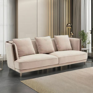 Cómodo sofá Seccional de cuero italiano relajante diseño minimalista moderno de acero inoxidable de alta calidad Foshan - Product Image 3