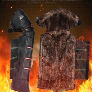 Winter <b>Leg</b> <b>Warmers</b> For Motorcycle Riding With Faux Fur Lining Standard Size Adult Unisex Protective Gear - Product Image 2