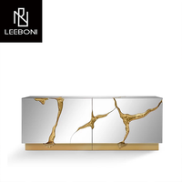 Meubles de salon sur mesure Meubles de style luxe au design classique Meubles de buffet en acier inoxydable