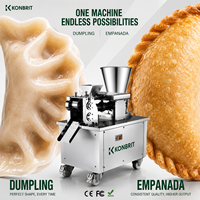 Machine à empanadas et pastels KONBRIT automatique avec moteur en cuivre pur, 4800 pièces/h, commerciale, intelligente, écran tactile PLC, DDP CE