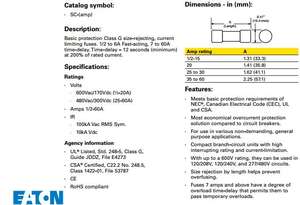 Предохранитель класса G SC-10, быстродействующий, 10А, 600В, ограничивающий ток - Product Image 5