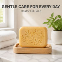 Savon Solide Artisanal à l'Huile de Ricin – Nettoyant Corporel Naturel Hydratant Visage et Corps