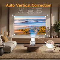Proyector Portátil de Cine en Casa 290 ANSI 720P para HY300 Pro Android 14 con Corrección Trapezoidal Automática, Enfoque Manual, BT5.4 y 8K