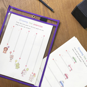 Lima reescribible A4 para guardería, herramienta de enseñanza escolar para Educación Temprana, reutilizable, con bolsillos de borrado en seco para aula - Product Image 3