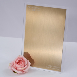 Werkseitig PVD-beschichtetes Rosé gold-Edelstahl blech 304 4x8 Anti-Anlauf-Edelstahl platte - Product Image 4