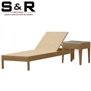 Chaise en plastique de salon d'hôtel de plage chaise longue de plage extérieure chaises longues de plage pliantes chaise d'Espagne