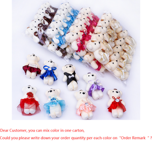 Bán buôn kim cương gấu phim hoạt hình bó hoa gấu búp bê bọt gấu hoa vật liệu đóng gói 10 cái/túi Ngày Valentine - Product Image 3