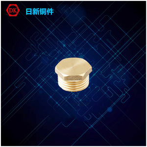 Copper External Hexagonal Pipe Plug Metric Thread Coarse Fully Threaded For Cylinders Pneumatic Motors Steam Engines - Product Image 3