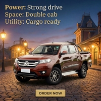 Dongfeng P22 Camionnette Diesel Conduite à droite Caméra LED Double Turbo Foncé Multifonctions Boîte de vitesse automatique Lumière R16