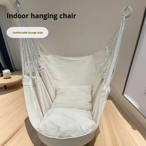 Silla Columpio Individual Pequeña para Adultos para Exteriores con Cuerda y Lona Resistente, Capacidad de 150 kg, <span class=keywords><strong>Hamaca</strong></span> Colgante para Acampar y Uso <span class=keywords><strong>en</strong></span> el Patio - Product Image 6