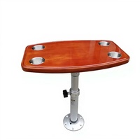 Table relevable en bois massif, hauteur réglable 530-750 mm, pour conversion intérieure de camping-car et véhicule de loisirs (pièces de rechange)