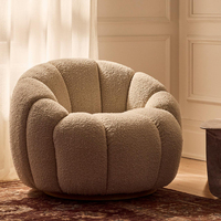 Chaise de canapé paresseux de style citrouille nordique pour meubles de loisirs de salon à la maison