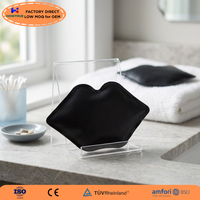 Compresse Réutilisable Gel Chaud/Froid en Forme de Lèvre avec Contrôle des Gonflements et Soulagement de la Douleur pour Soins du Visage et Thérapie à Domicile